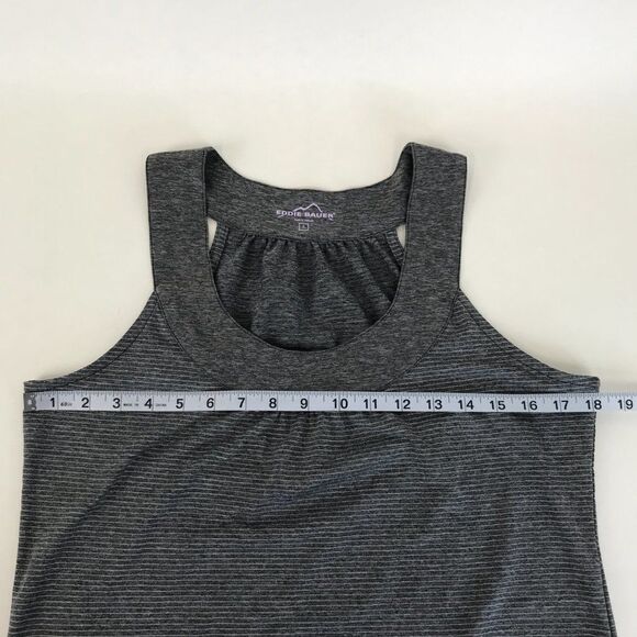 Eddie Bauer Travex Striped Racerback Tank Women’s Small Gray Sleeveless Active - Picture 6 of 11